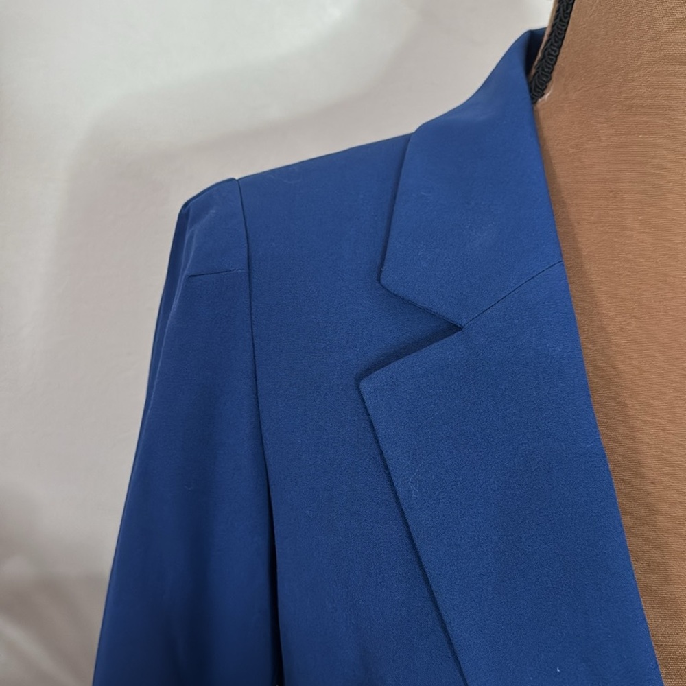 Bar Iii Solid Blue Notched Lapel One Button Blaze… - image 8